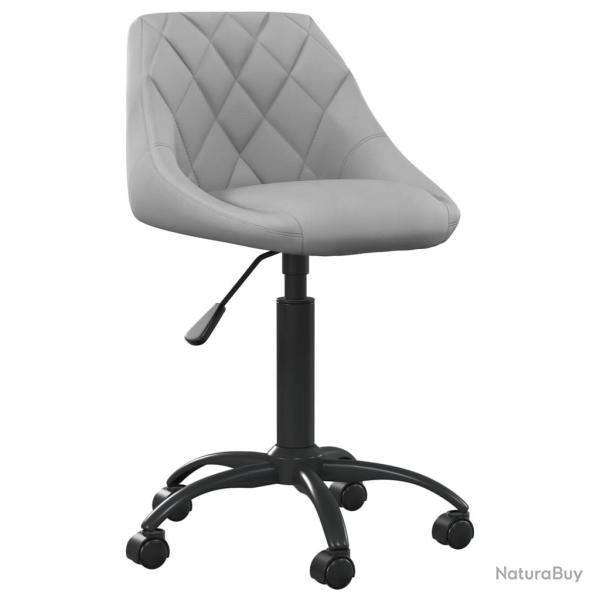Chaise fauteuil si�ge de bureau informatique �tude clairvelours gris 02_0024024