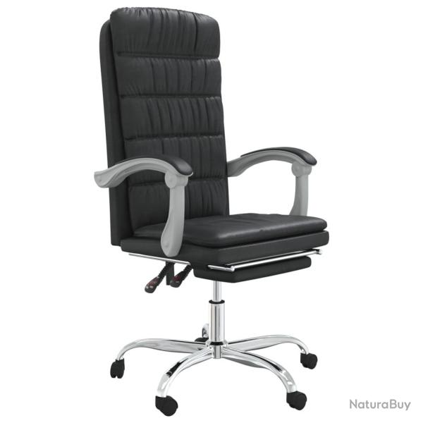 Chaise fauteuil si�ge pivotante de inclinable de bureau informatique �tude similicuir noir 02_00242