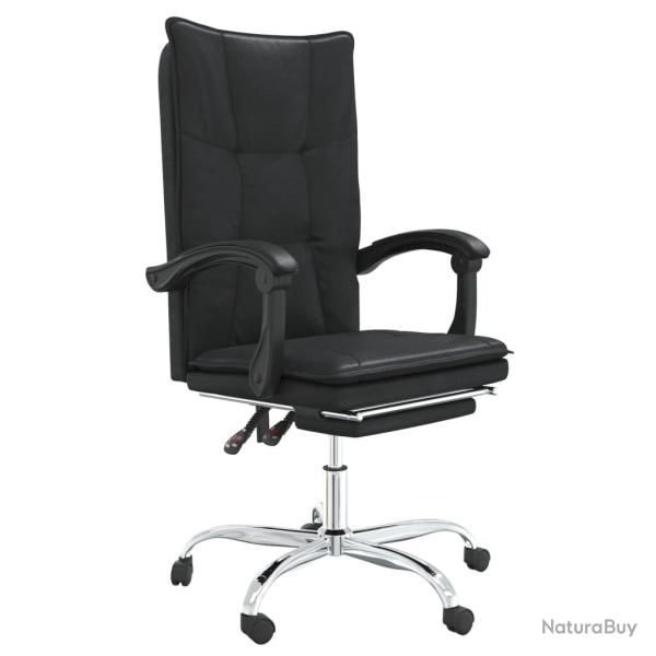 Chaise fauteuil si�ge pivotante de inclinable de bureau informatique �tude similicuir noir 02_00242