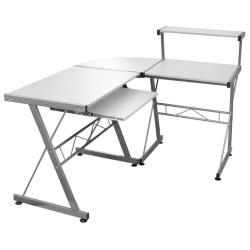 Bureau table poste de travail meuble d'ordinateur informatique &eacute;tude d'ordinateur d'angle 132 x 112