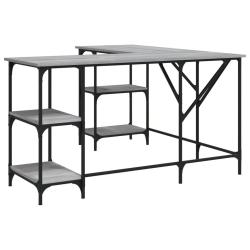 Bureau table poste de travail meuble d'ordinateur informatique &eacute;tude sonoma 139 x 139 x 75 cm bois