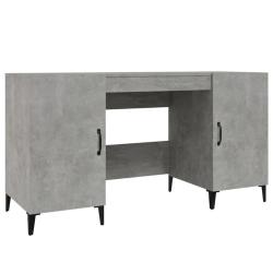 Bureau table poste de travail meuble d'ordinateur informatique &eacute;tude 140 x 50 x 75 cm bois d'ing&eacute;ni