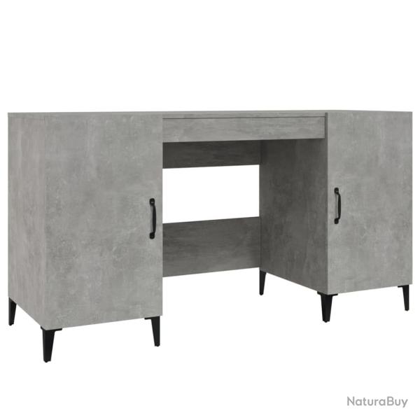 Bureau table poste de travail meuble d'ordinateur informatique �tude 140 x 50 x 75 cm bois d'ing�ni