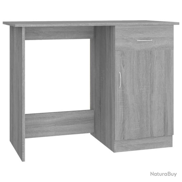 Bureau table poste de travail meuble d'ordinateur informatique �tude sonoma 100 x 50 x 76 cm bois d