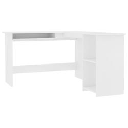 Bureau table poste de travail meuble d'ordinateur informatique &eacute;tude d'angle en forme de L 120 x 14