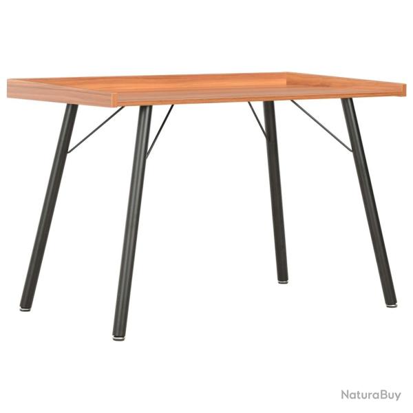 Bureau table poste de travail meuble d'ordinateur informatique �tude 90 x 50 x 79 cm brun 02_0023868