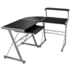Bureau table poste de travail meuble d'ordinateur informatique &eacute;tude d'ordinateur d'angle 132 x 112