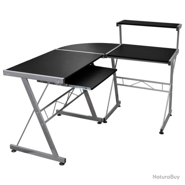 Bureau table poste de travail meuble d'ordinateur informatique �tude d'ordinateur d'angle 132 x 112