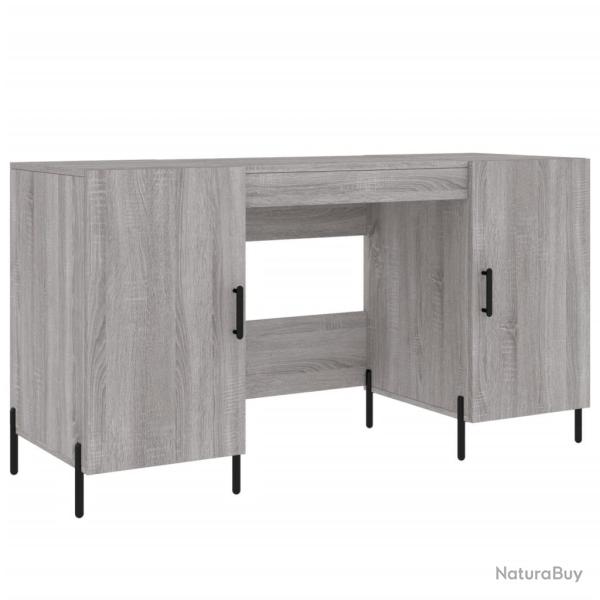 Bureau table poste de travail meuble d'ordinateur informatique �tude sonoma 140 x 50 x 75 cm bois d