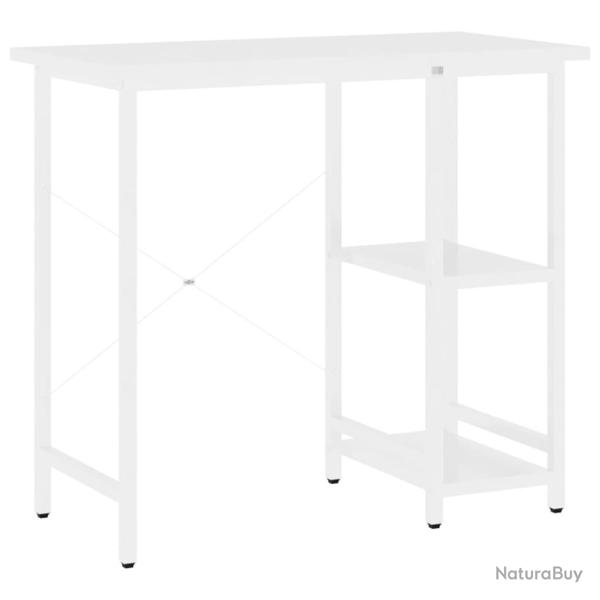 Bureau table poste de travail meuble d'ordinateur informatique �tude d'ordinateur 80 x 40 x 72 cm M