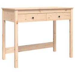Bureau table poste de travail meuble d'ordinateur informatique &eacute;tude avec tiroirs 100 x 50 x 78 cm