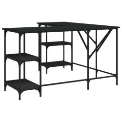 Bureau table poste de travail meuble d'ordinateur informatique &eacute;tude 139 x 139 x 75 cm bois d'ing&eacute;n