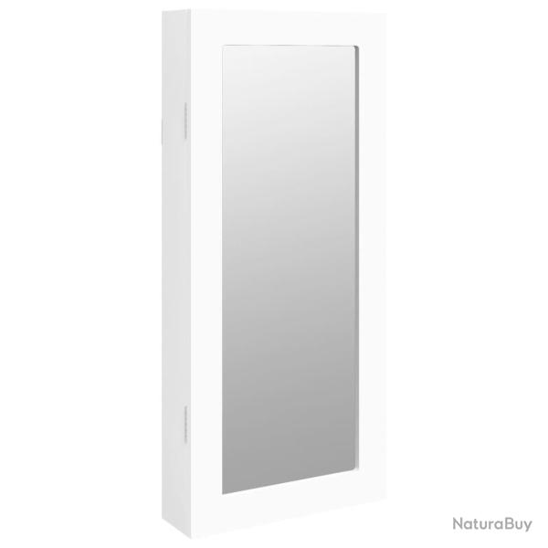 Armoire � bijoux meuble rangement organisateur chambre vestiaire salle de bain avec miroir murale 3