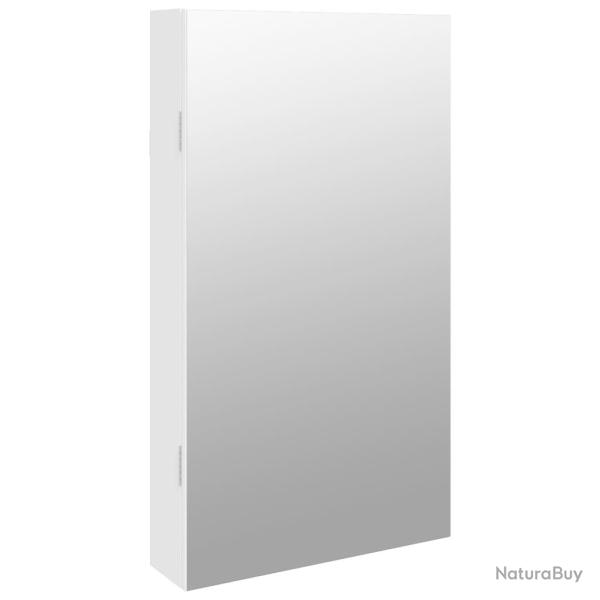 Armoire � bijoux meuble rangement organisateur chambre vestiaire salle de bain avec miroir et �clai