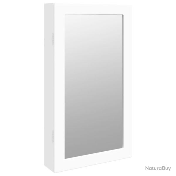 Armoire � bijoux meuble rangement organisateur chambre vestiaire salle de bain avec miroir et �clai