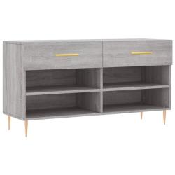 Banc &agrave; chaussures bottes commode &eacute;tag&egrave;re meuble entr&eacute;e rangement sonoma 102 x 35 x 55 cm bois d'ing
