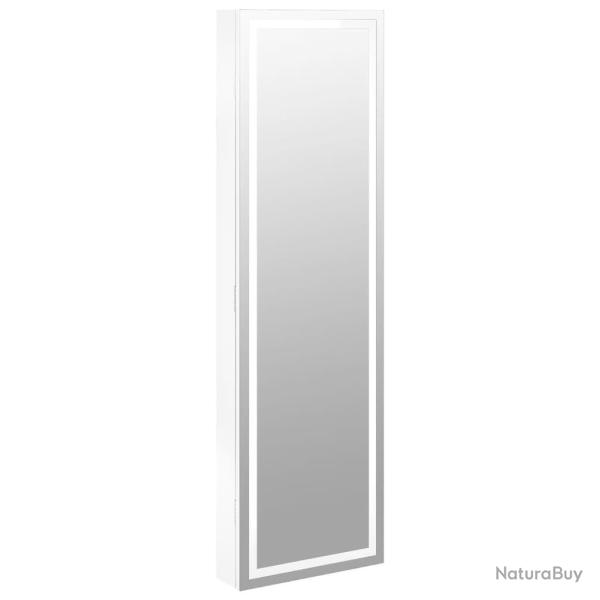 Armoire � bijoux meuble rangement organisateur chambre vestiaire salle de bain avec miroir et �clai