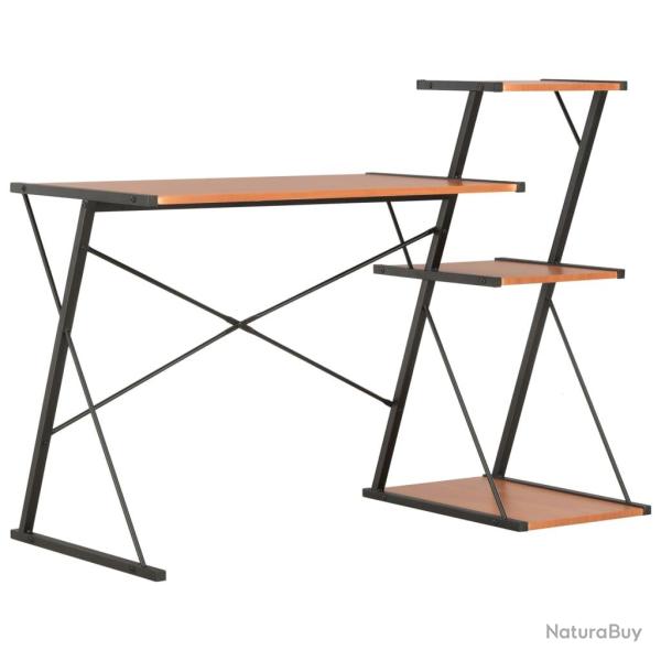 Bureau table poste de travail meuble d'ordinateur informatique �tude avec �tag�re et 116 x 50 x 93