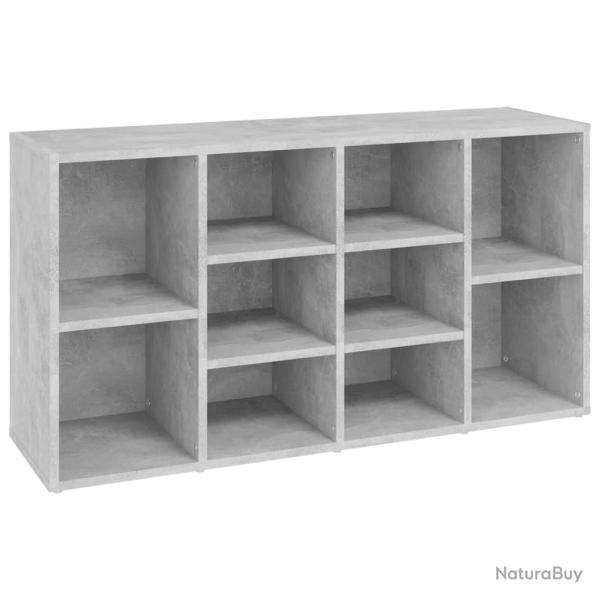 Banc � chaussures bottes commode �tag�re meuble entr�e rangement 103 x 30 x 54,5 cm bois d'ing�nier