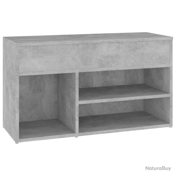 Banc � chaussures bottes commode �tag�re meuble entr�e rangement 80 x 30 x 45 cm bois d'ing�nierie