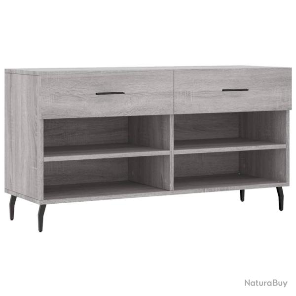 Banc � chaussures bottes commode �tag�re meuble entr�e rangement sonoma 102 x 35 x 55 cm bois d'ing