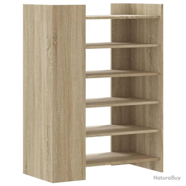 Armoire � chaussures range chaussures rangement meuble entr�e couloir salon sonoma 74,5 x 37,5 x 10