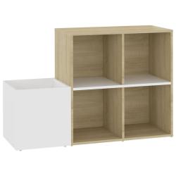 Armoire &agrave; chaussures range chaussures rangement meuble entr&eacute;e couloir salon entr&eacute;e sonoma bois ing&eacute;