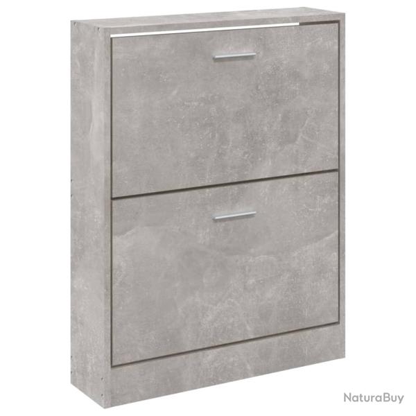 Armoire � chaussures range chaussures rangement meuble entr�e couloir salon 59 x 17 x 81 cm bois d'