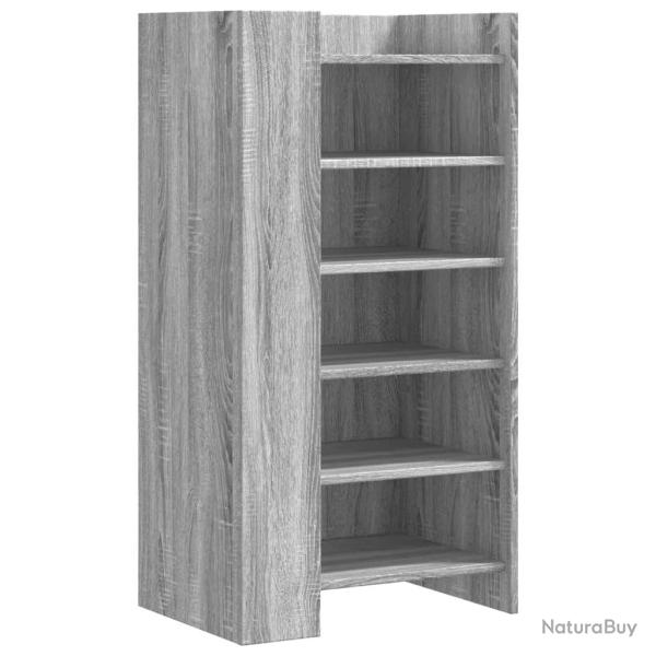 Armoire � chaussures range chaussures rangement meuble entr�e couloir salon sonoma 52 x 37,5 x 100