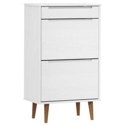 Armoire &agrave; chaussures range chaussures rangement meuble entr&eacute;e couloir salon 59,5 x 35 x 103 cm bois
