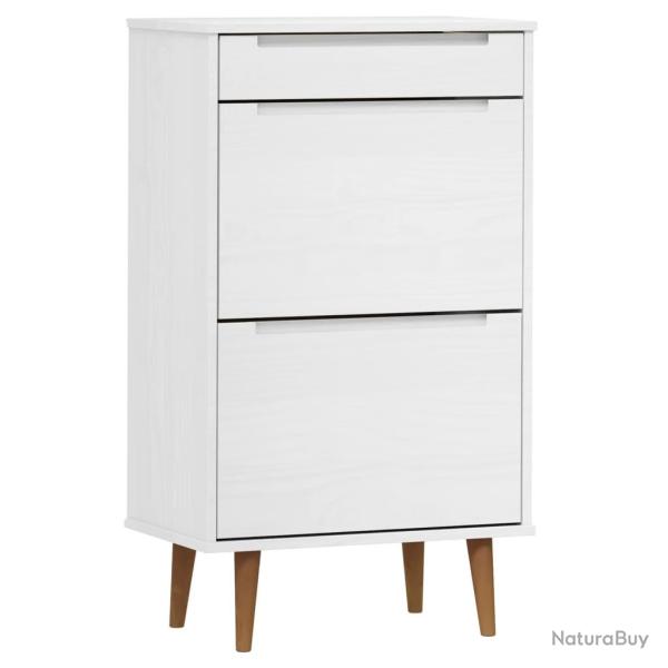 Armoire � chaussures range chaussures rangement meuble entr�e couloir salon 59,5 x 35 x 103 cm bois