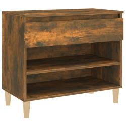 Armoire &agrave; chaussures range chaussures rangement meuble entr&eacute;e couloir salon 70 x 36 x 60 cm bois d'