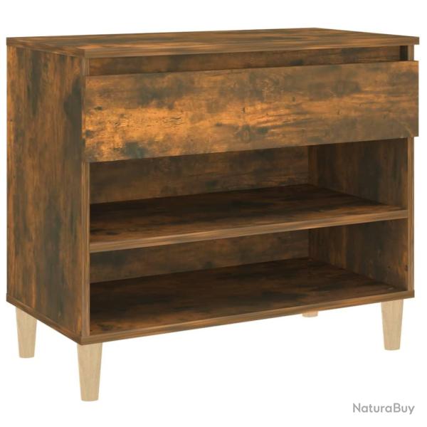 Armoire � chaussures range chaussures rangement meuble entr�e couloir salon 70 x 36 x 60 cm bois d'