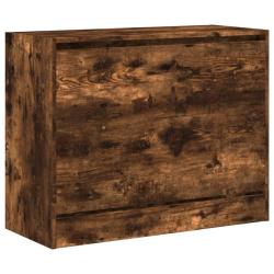 Armoire &agrave; chaussures range chaussures rangement meuble entr&eacute;e couloir salon 80 x 34 x 63 cm bois d'