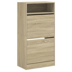 Armoire &agrave; chaussures range chaussures rangement meuble entr&eacute;e couloir salon sonoma 60 x 34 x 116 cm