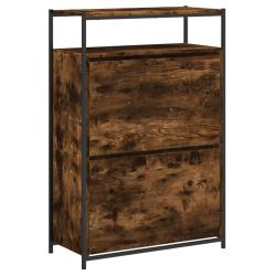 Armoire &agrave; chaussures range chaussures rangement meuble entr&eacute;e couloir salon 75 x 34 x 112 cm bois d