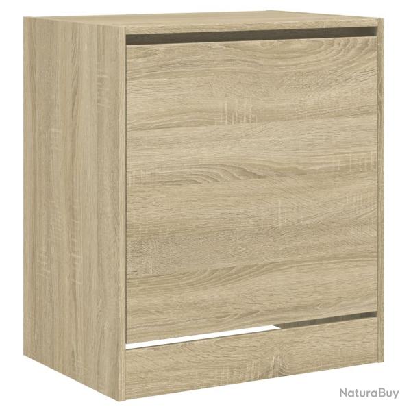 Armoire � chaussures range chaussures rangement meuble entr�e couloir salon sonoma 60 x 42 x 69 cm