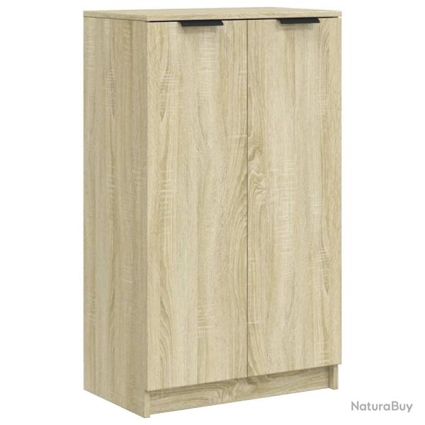 Armoire � chaussures range chaussures rangement meuble entr�e couloir salon sonoma 59 x 35 x 100 cm