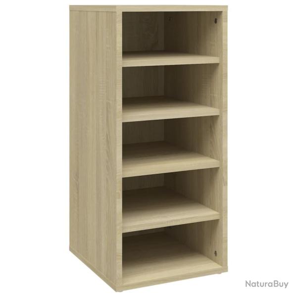 Armoire � chaussures range chaussures rangement meuble entr�e couloir salon sonoma 31,5 x 35 x 70 c