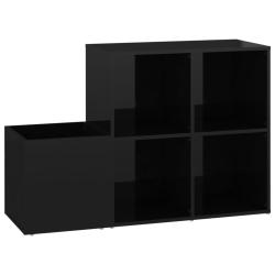 Armoire &agrave; chaussures range chaussures rangement meuble entr&eacute;e couloir salon d'entr&eacute;e brillant bois