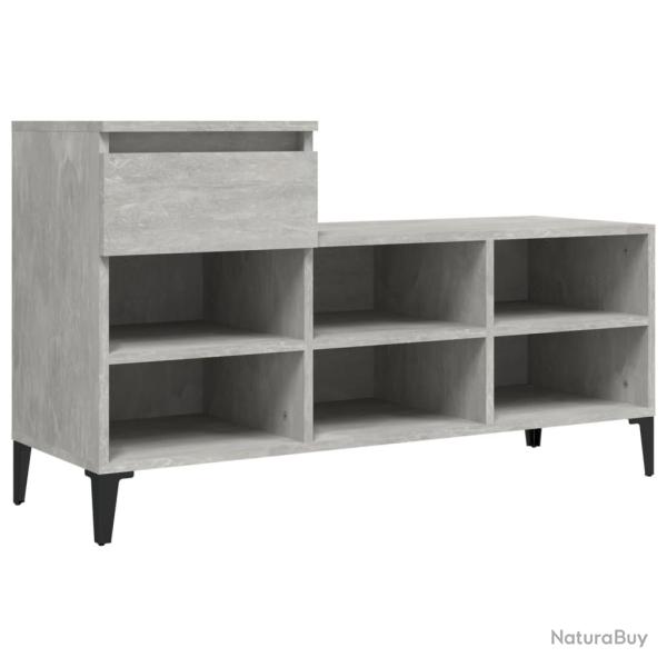 Armoire � chaussures range chaussures rangement meuble entr�e couloir salon 102 x 36 x 60 cm bois d
