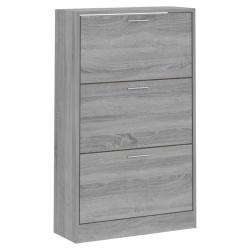 Armoire &agrave; chaussures range chaussures rangement meuble entr&eacute;e couloir salon sonoma 63 x 24 x 103 cm