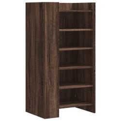 Armoire &agrave; chaussures range chaussures rangement meuble entr&eacute;e couloir salon 52 x 37,5 x 100 cm brun