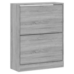Armoire &agrave; chaussures range chaussures rangement meuble entr&eacute;e couloir salon sonoma 63 x 24 x 81 cm