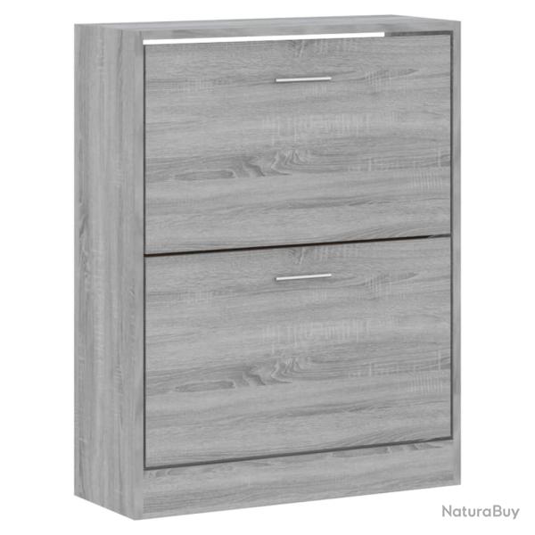 Armoire � chaussures range chaussures rangement meuble entr�e couloir salon sonoma 63 x 24 x 81 cm