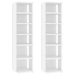 Armoire &agrave; chaussures range chaussures rangement meuble entr&eacute;e couloir salon lot de 2 27,5 x 27 x 10