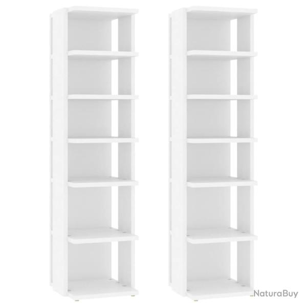 Armoire � chaussures range chaussures rangement meuble entr�e couloir salon lot de 2 27,5 x 27 x 10