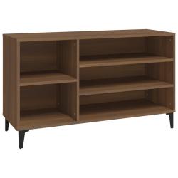 Armoire &agrave; chaussures range chaussures rangement meuble entr&eacute;e couloir salon 102 x 36 x 60 cm bois d