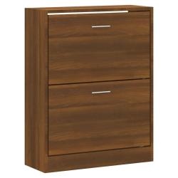 Armoire &agrave; chaussures range chaussures rangement meuble entr&eacute;e couloir salon 63 x 24 x 81 cm bois d'