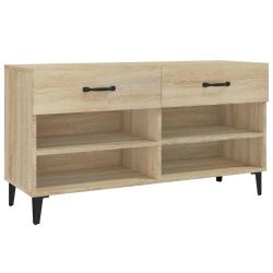 Armoire &agrave; chaussures range chaussures rangement meuble entr&eacute;e couloir salon sonoma 102 x 35 x 55 cm
